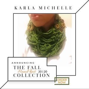 Double Wrap Arm-knit Infinity Scarf